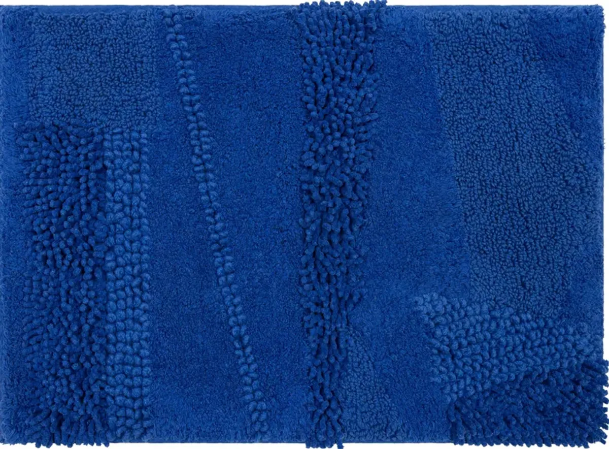 Composition Fiesta Cobalt 1' 9" x 2' 10" Bath Mat