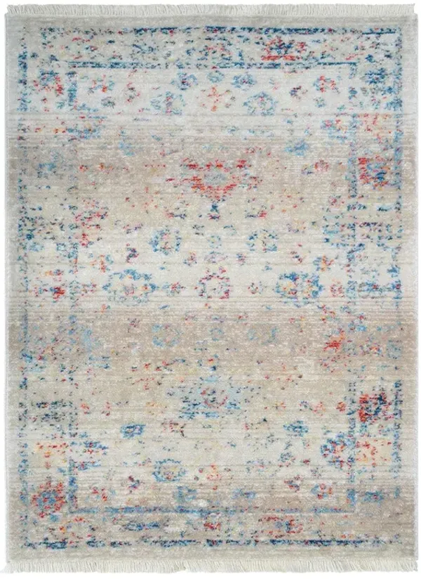 RUGSOTIC CARPETS MACHINE MADE POLYESTER AREA RUGS  - 4'x5'11'', Rectangle Shape, Multicolor Color, Classic Oriental Traditional  Design, Low Pile Machine Made Area Rugs (M00079)