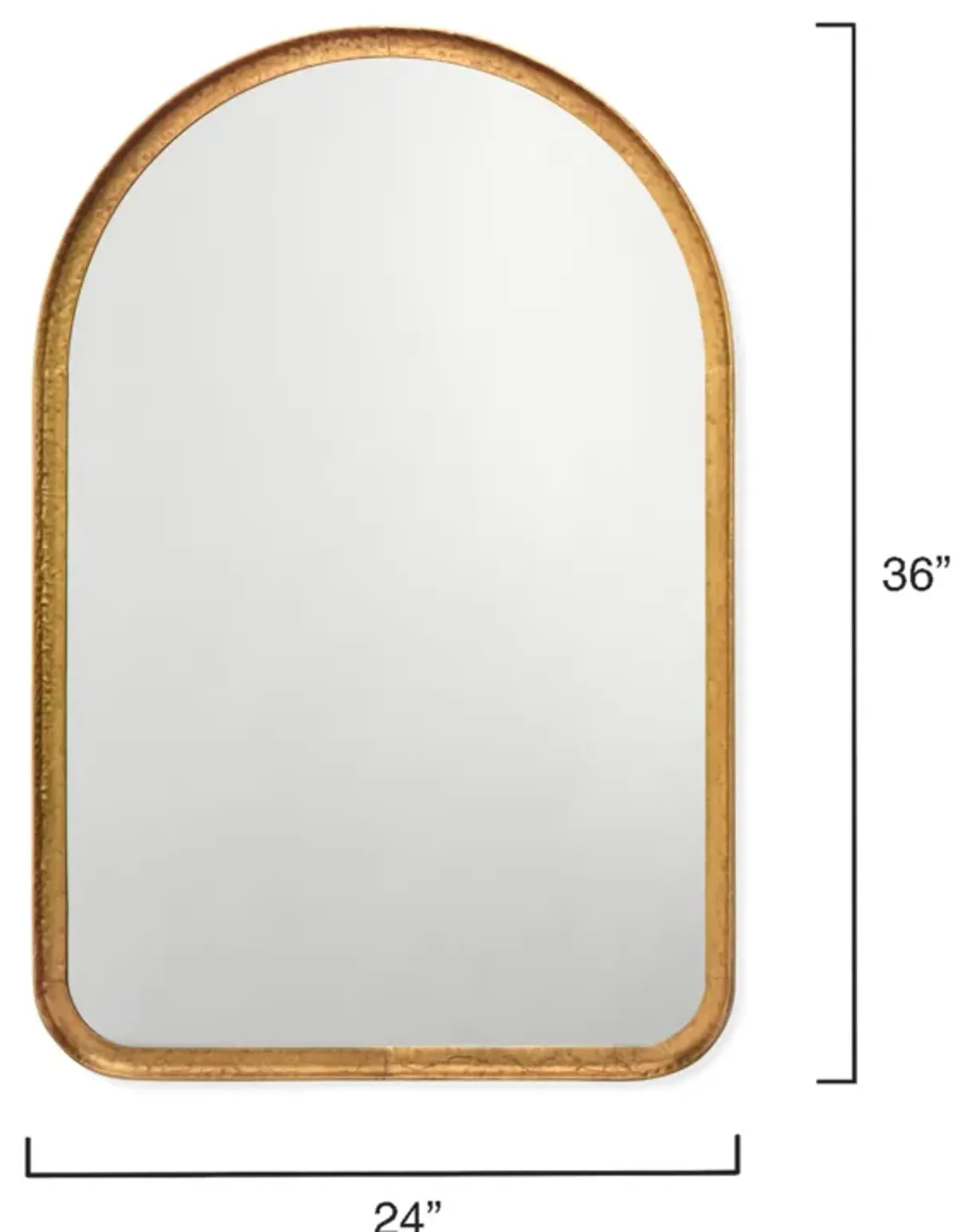 Arch Iron Mirror, Gold