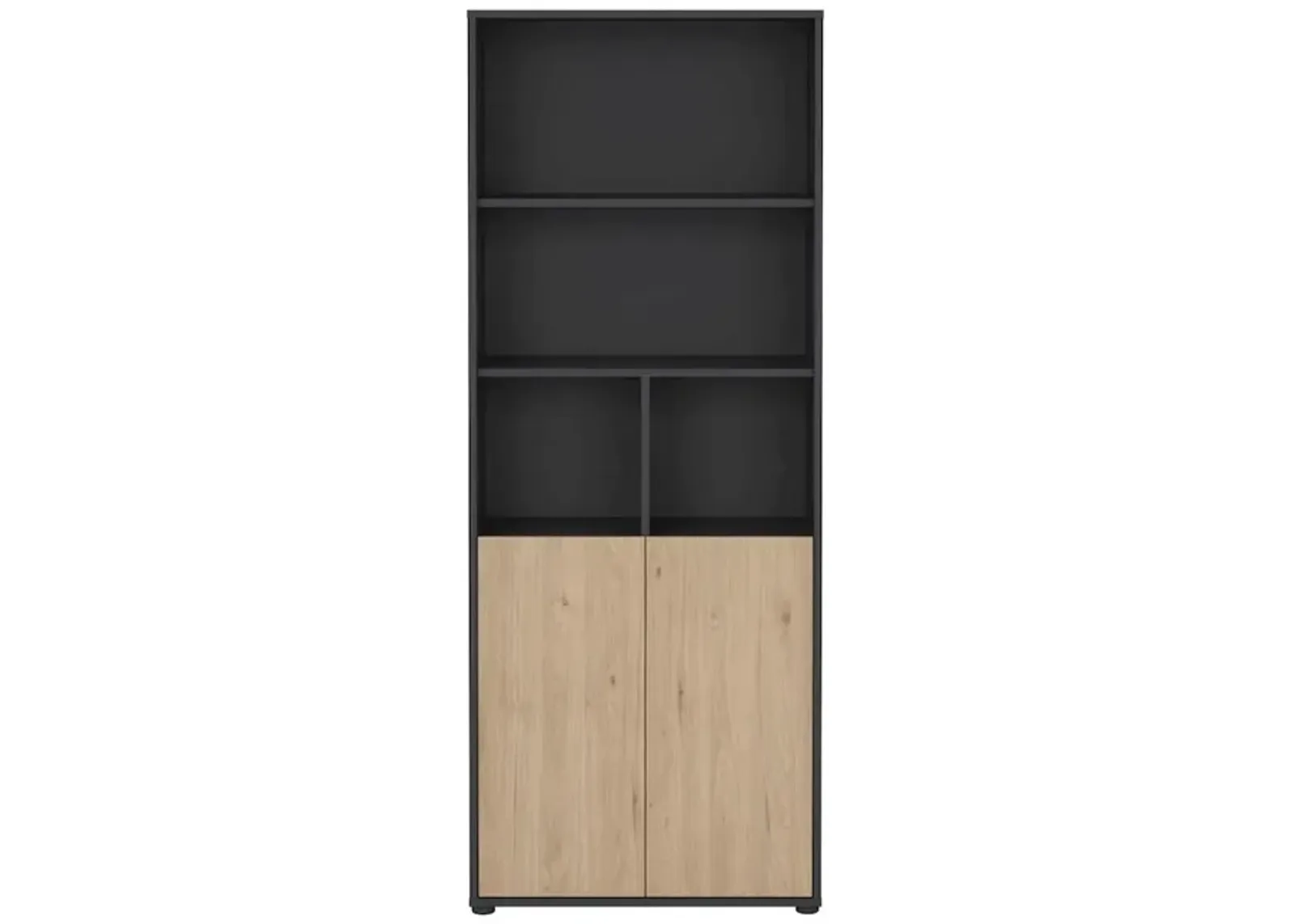 Tvilum 6 Shelf Boockase with 2 Doors, Home Office Storage