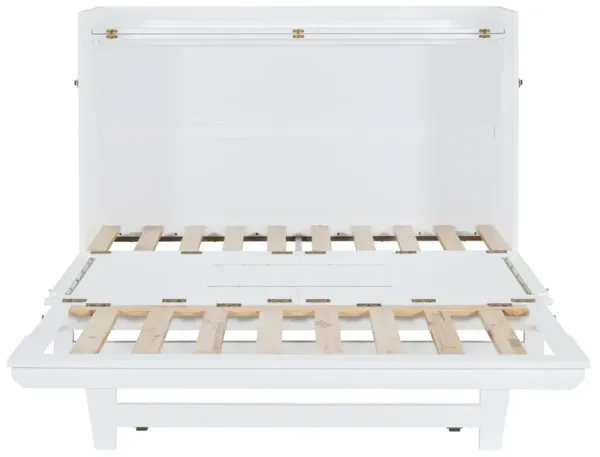 Merax Modern Design Murphy Bed Cabinet with Iron Legs