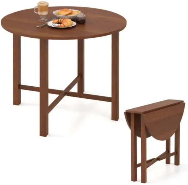 Hivvago Dual Drop Leaf Dining Table for Small Spaces