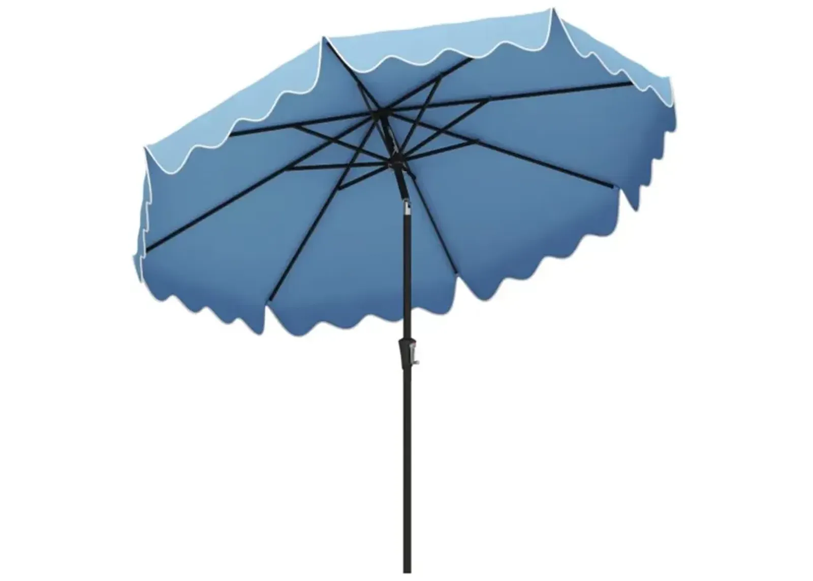 9 Feet Patio Umbrella with Crank Handle and Push Button Tilt