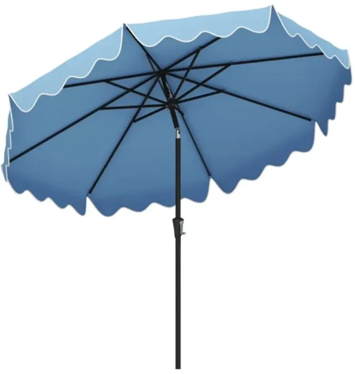 9 Feet Patio Umbrella with Crank Handle and Push Button Tilt