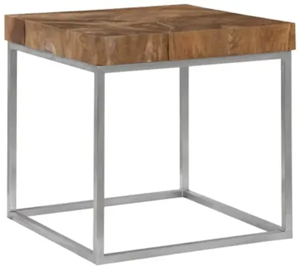 Teak Puzzle Side Table