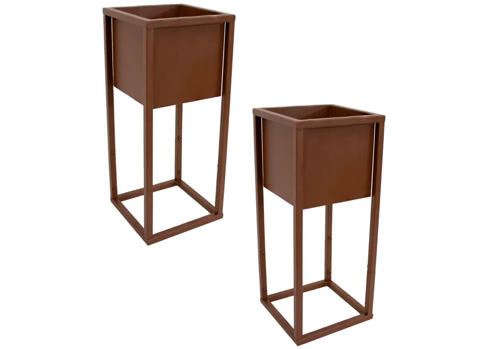 Modern Simplicity 20 in H Outdoor Elevated Planter -2-Pack