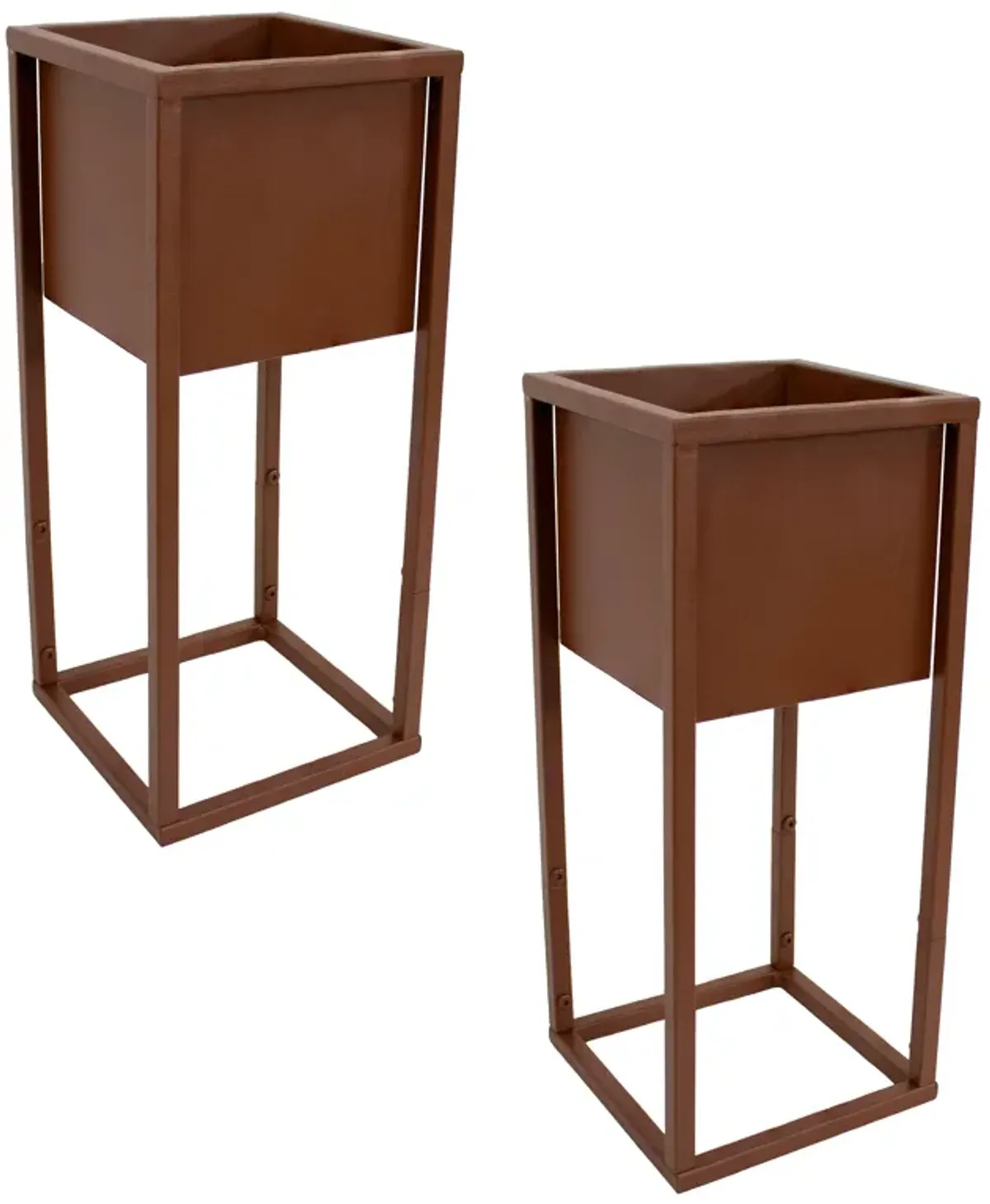 Modern Simplicity 20 in H Outdoor Elevated Planter -2-Pack