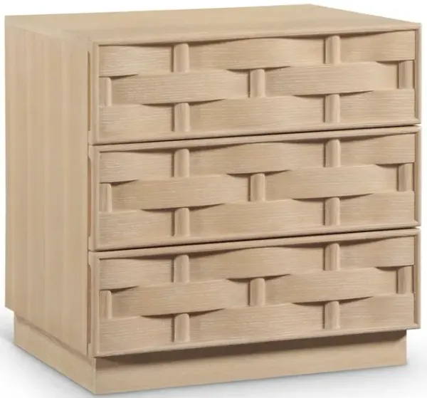 Meridian Furniture Weave Natural Night Stand