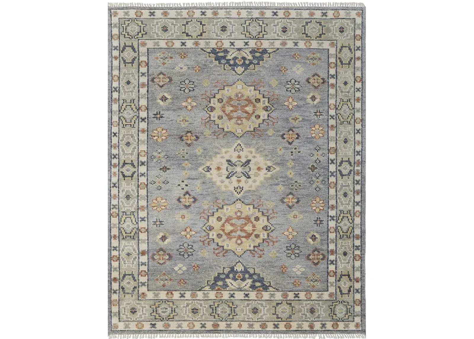 Fillmore 69CIF 2'6" x 12' Blue/Taupe/Gray Runner