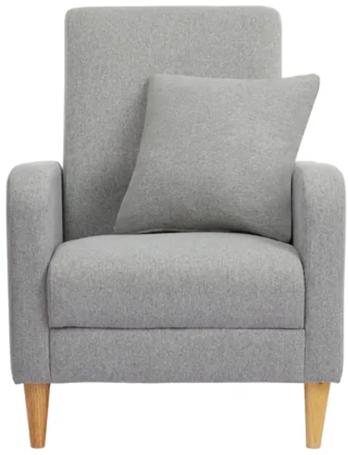 Modern Upholstered Accent Chair with Pillow