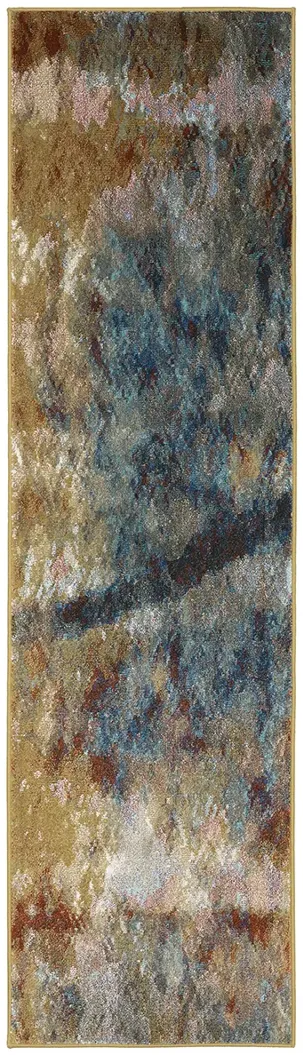 Venice 2'3" x 7'6" Blue Rug