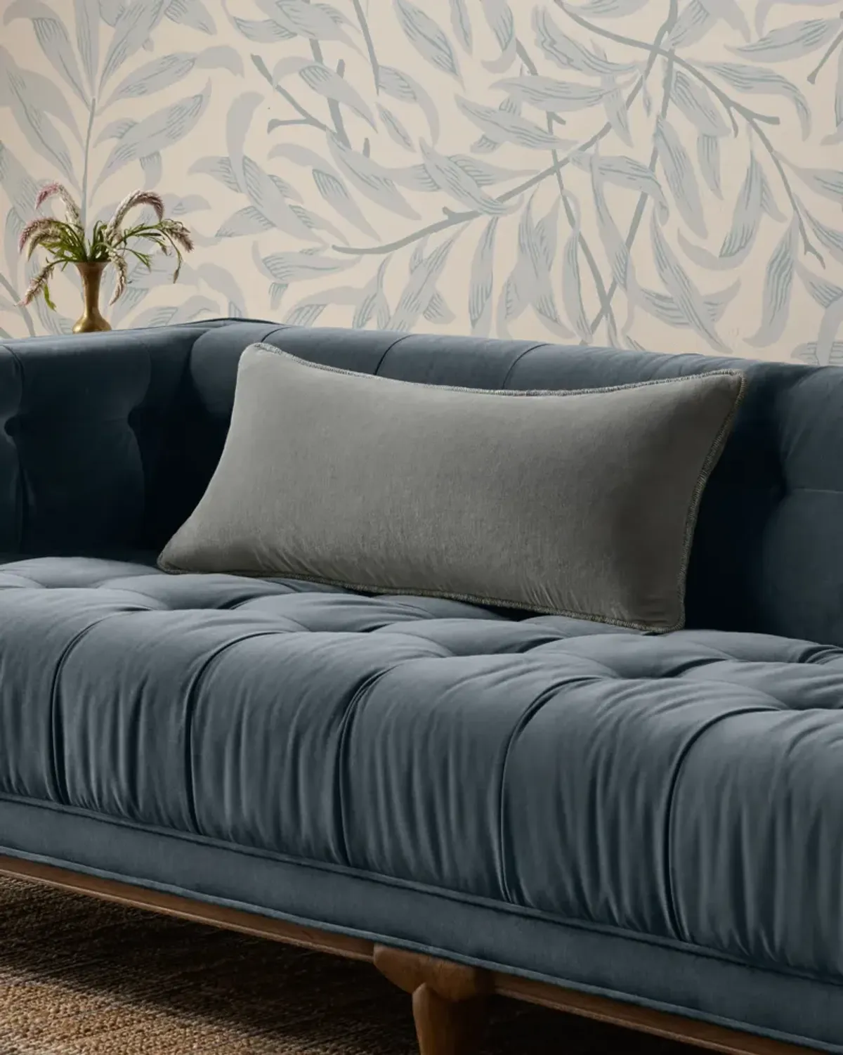 Liza PCJ0020 Grey 12''x27'' Pillow Polyester Pillow Fill by Chris Love JuliaxLoloi by Chris Loves Julia x Loloi