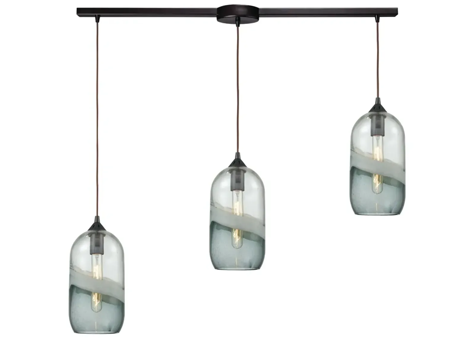 Sutter Creek 3 light slim Mini Pendant - Square