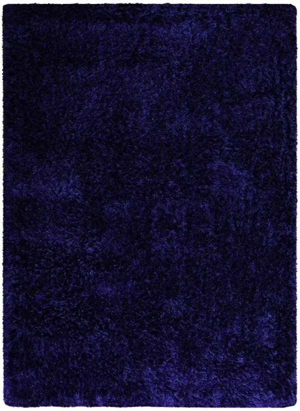 RUGSOTIC CARPETS HAND TUFTED SHAG POLYESTER ECO-FRIENDLY AREA RUGS  - 6'x9', Rectangle, Blue, Solid Plain Design, High Pile Thick Handmade Anti Skid Area Rugs for Living Room, Bed Room K00111