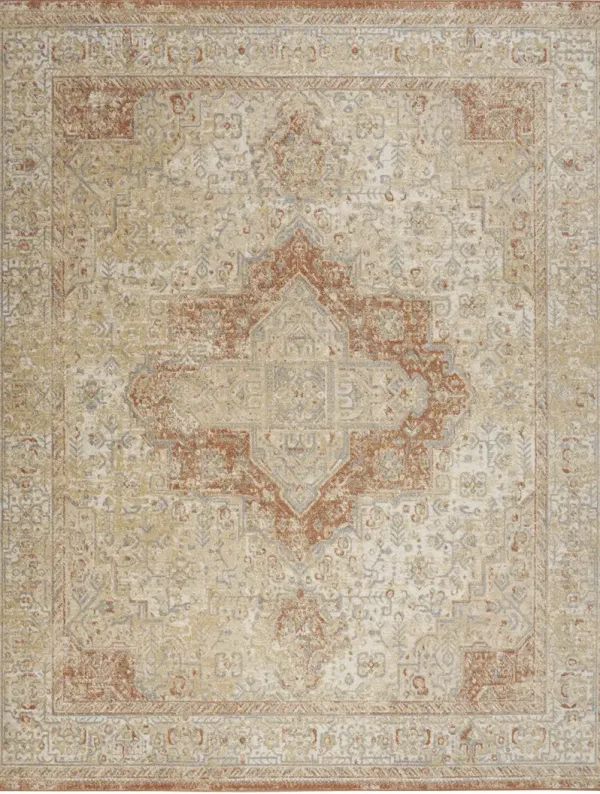 Nourison Essentials Persian NRE07 Beige/Rust 10' x 14' Rug