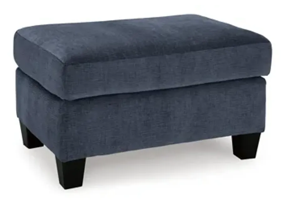 Amity Bay Ottoman- Blue