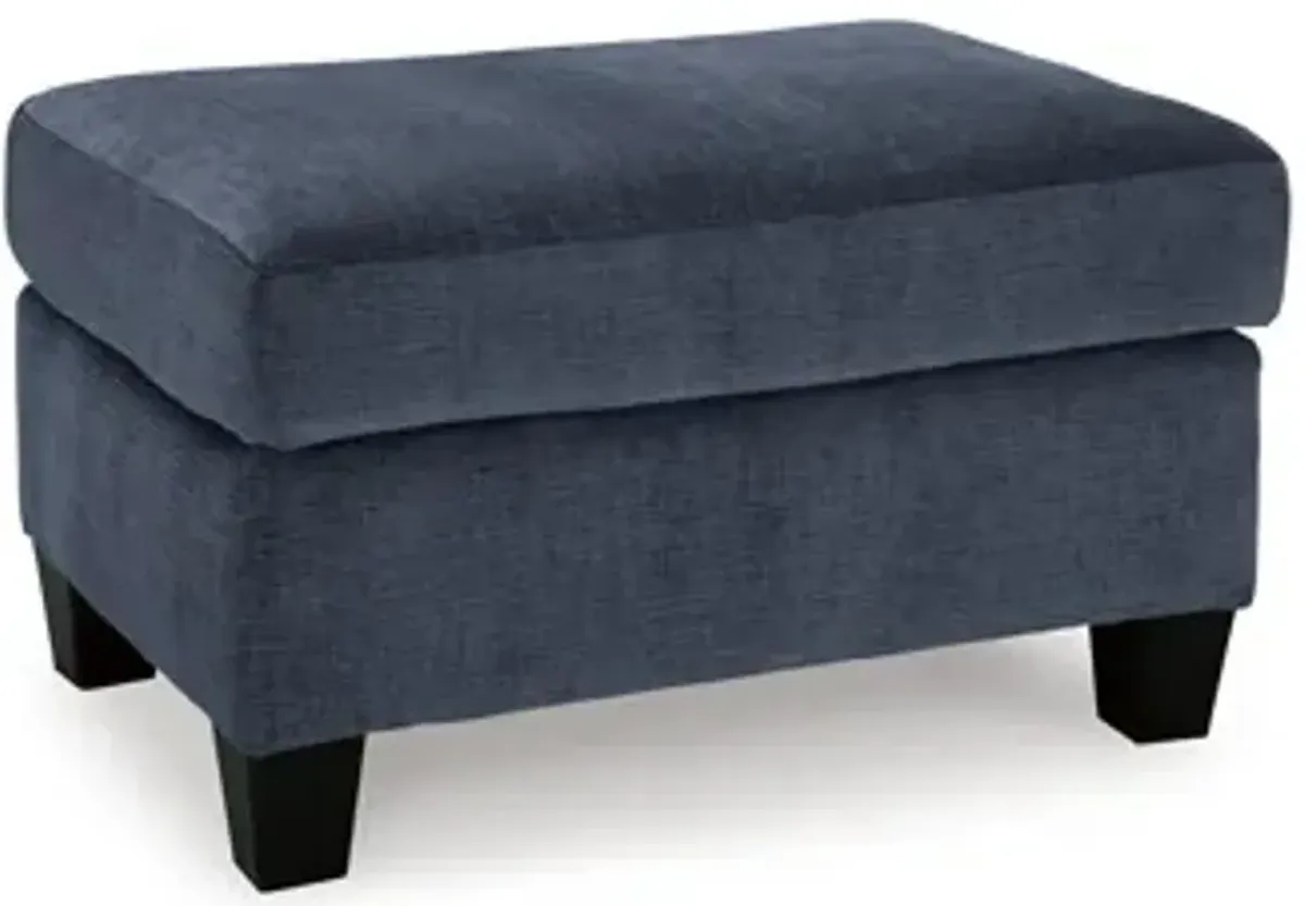 Amity Bay Ottoman- Blue