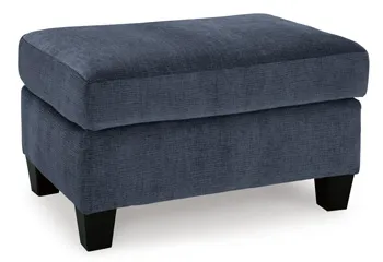 Amity Bay Ottoman- Blue