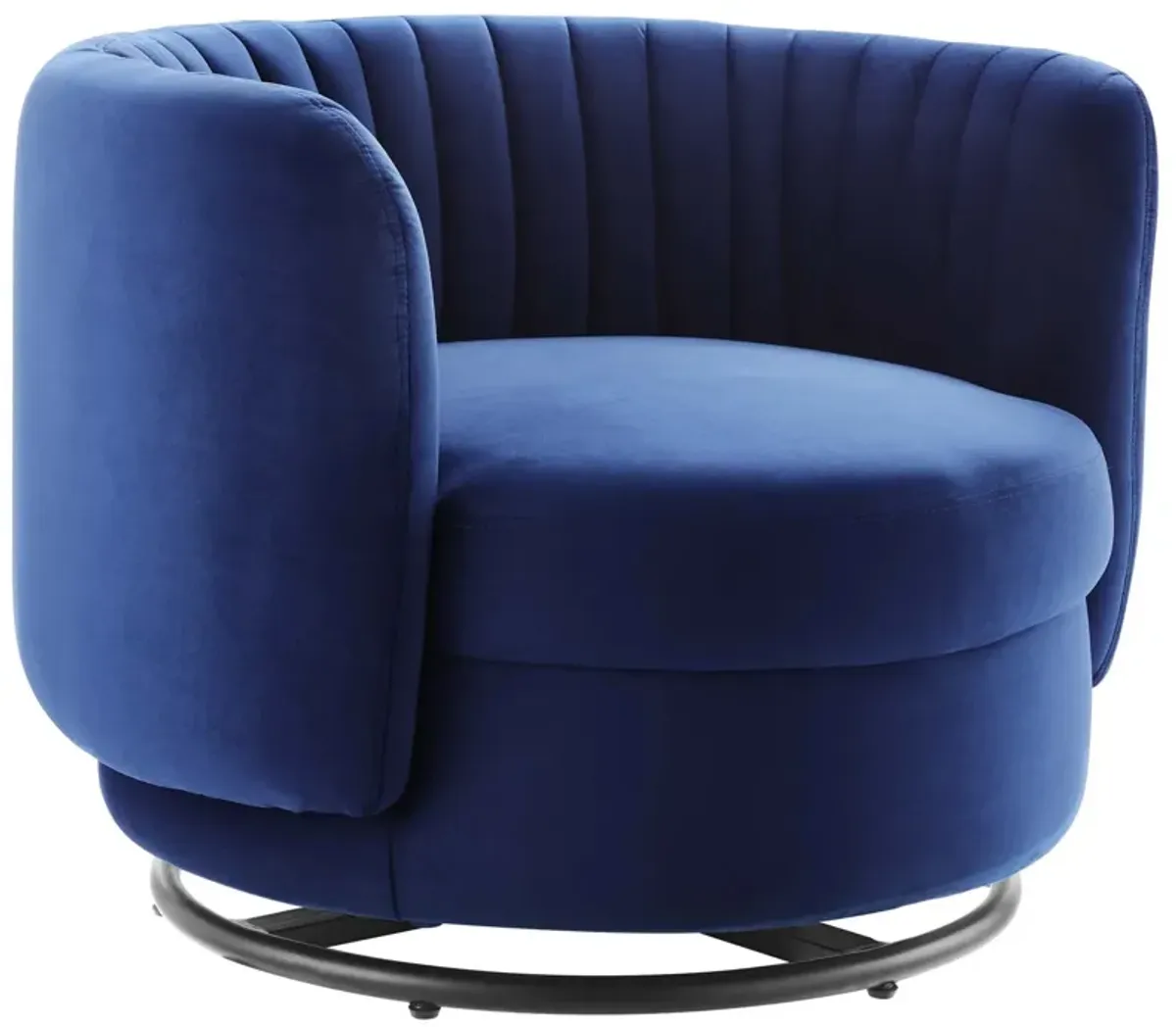 Embrace Tufted Performance Velvet Swivel Chair