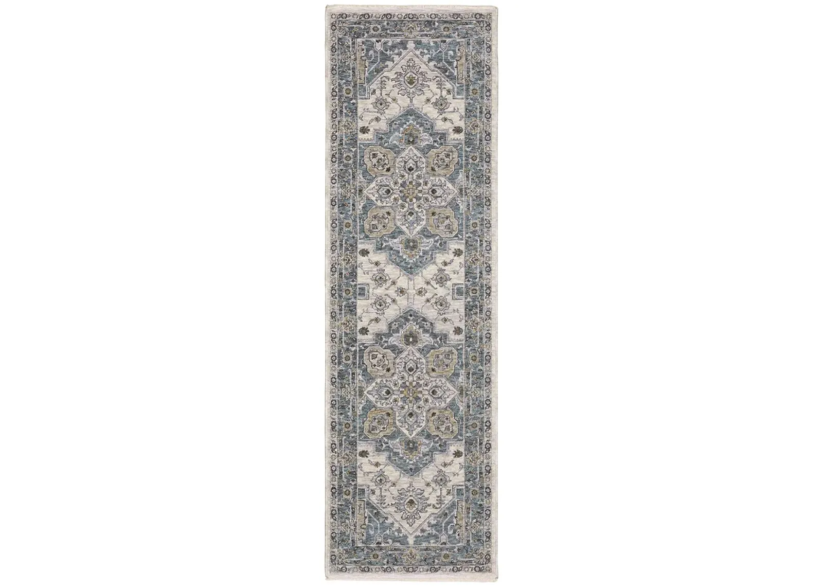 Maharaja 2'3" x 7'6" Blue Rug