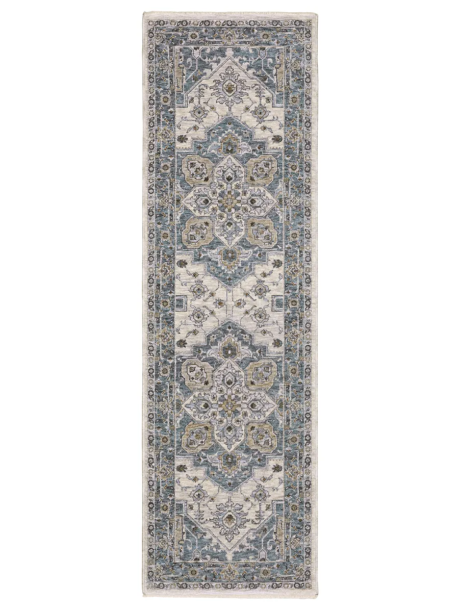 Maharaja 2'3" x 7'6" Blue Rug