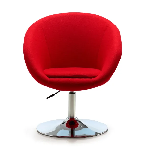 Hopper Red Swivel Accent Chairs (Set of 2)