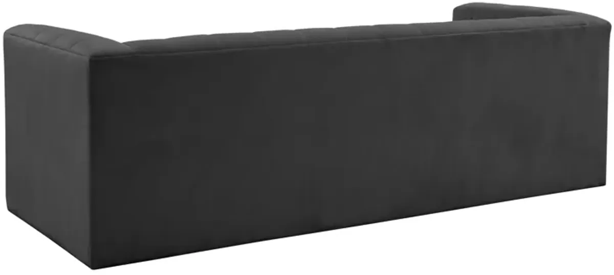 Norah Black Velvet Sofa