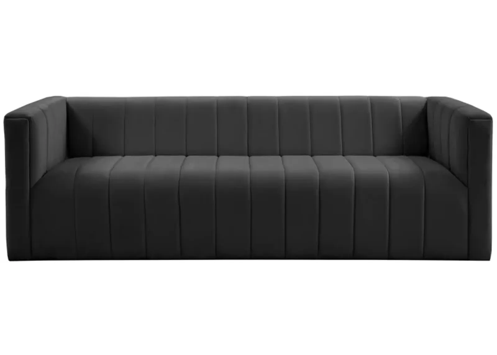 Norah Black Velvet Sofa