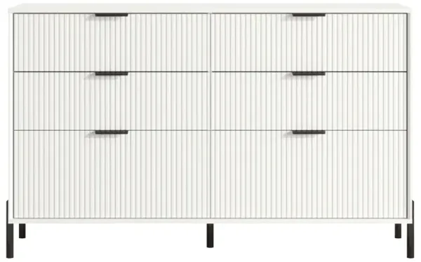 FESTIVO Modern 6-Drawer Double Dresser- Stylish Bedroom Storage Solution