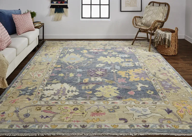 Karina 6791F Gold/Blue/Purple 3'6" x 5'6" Rug