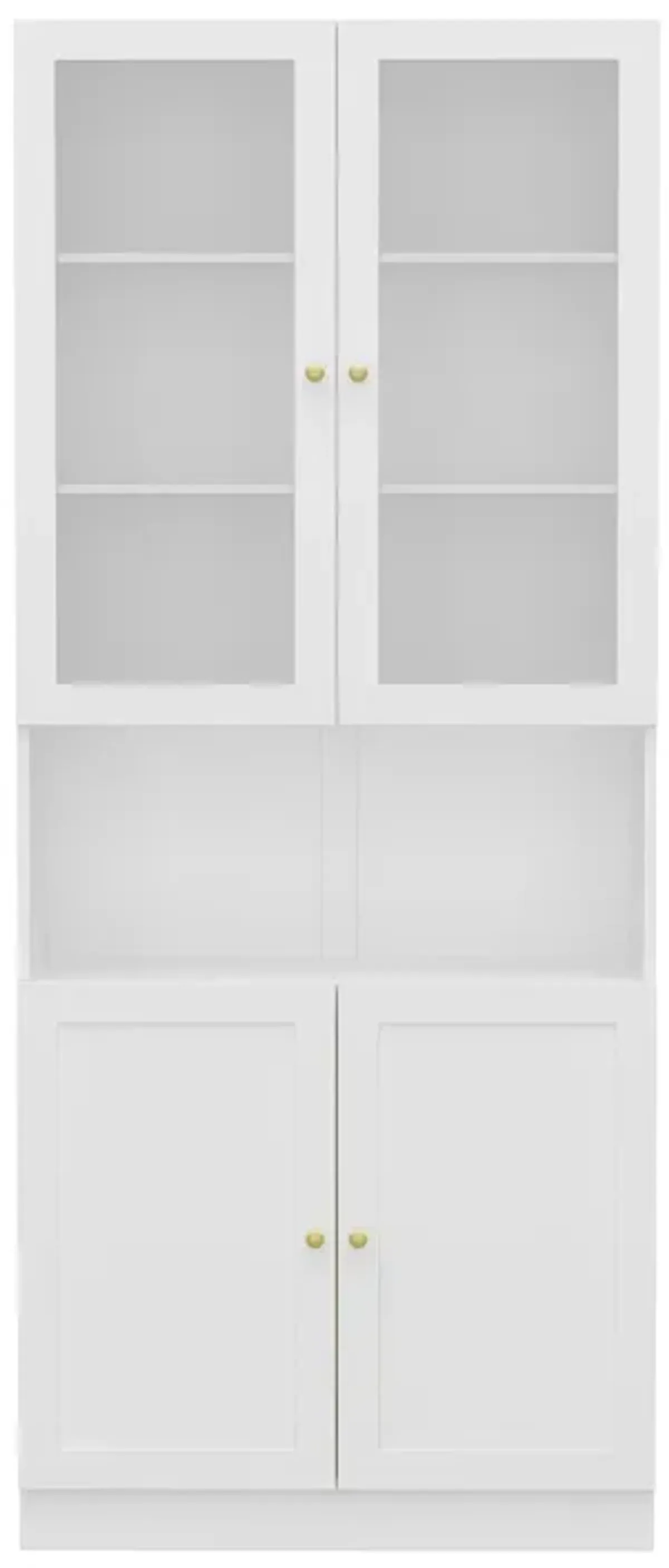 FUFU&GAGA Contemporary/Modern White Pantry with Wine Storage, (31.5" W x 15.7" D x 70.9" H),White