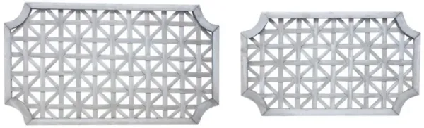 Wall Hanging Set of 2 – Decorative Wood Wall Art for Living Room, Bedroom, and Home Decor