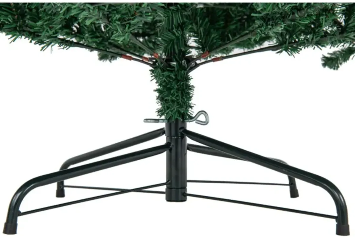 Hivvago 6 Feet Hinged Artificial Christmas Tree with Solid Metal Stand