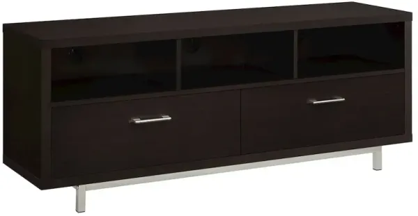 Casey 2-drawer Engineered Wood 60" TV Stand Cappuccino