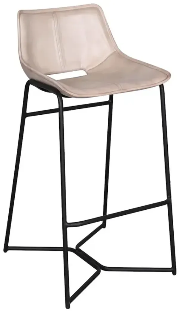 World Interiors Brisbane Bar Chair In Antique Ivory