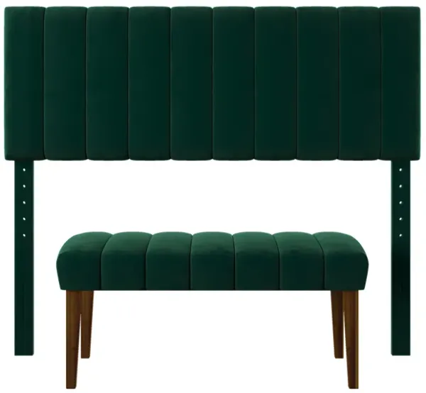 Glenview Queen Headboard and Bench Set