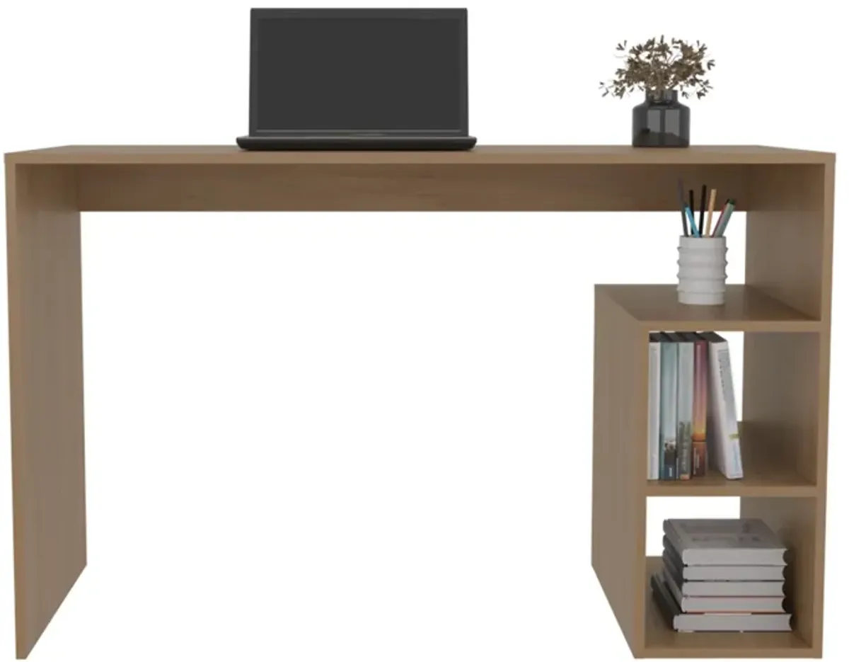 Benson Desk, 3 Shelves, Light Pine