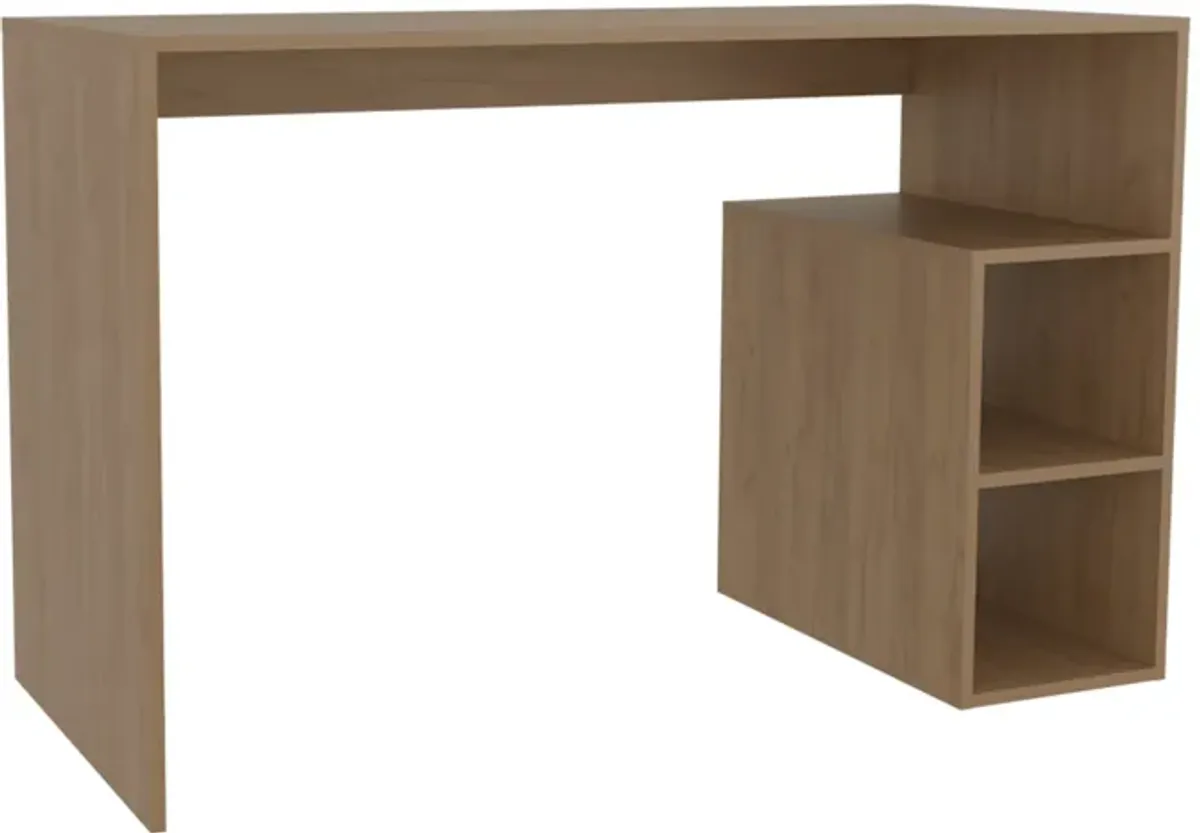 Benson Desk, 3 Shelves, Light Pine