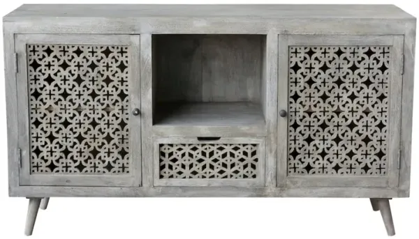 Alex Hamilton Halle 2 Doors, 1-Drawer Hand-carved Media Console