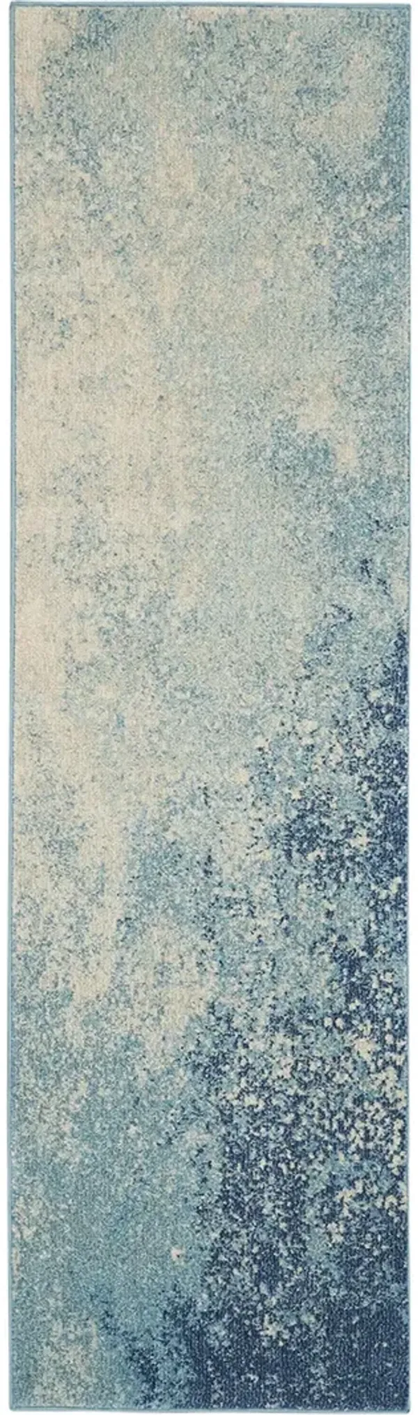 Passion PSN10 Navy/Light Blue 2'2" x 10' Rug