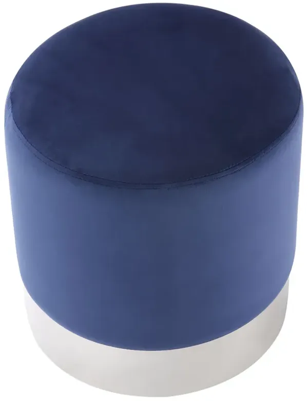 Inspired Home Theodore Velvet Ottoman
