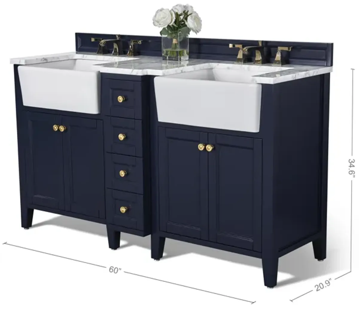 Adeline 60 in. Bath Vanity Set