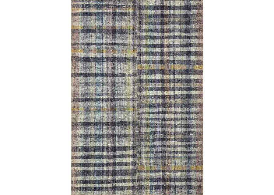 Humphrey HUM04 Plum/Multi 3'6" x 5'6" Rug