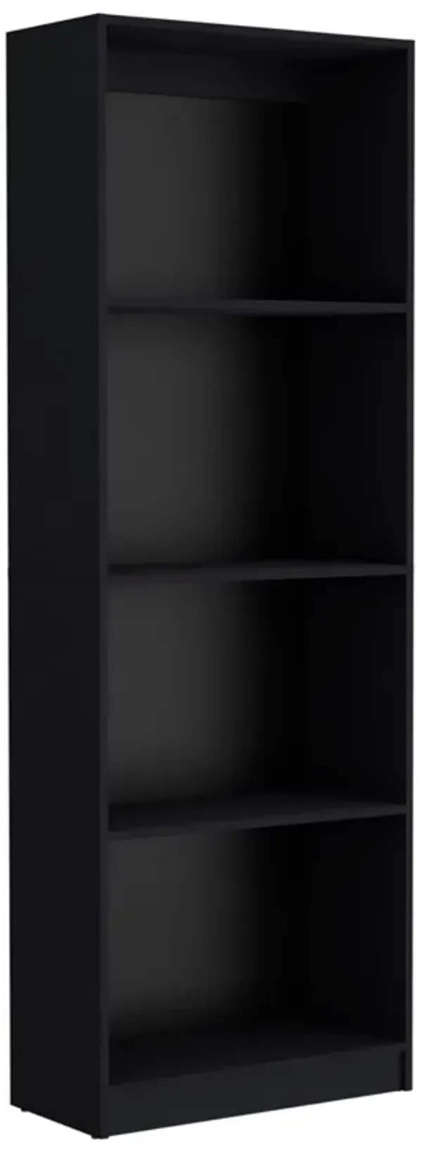 Home Bookcase with 4-Shelf Modern Display Unit for Books and Decor -Black