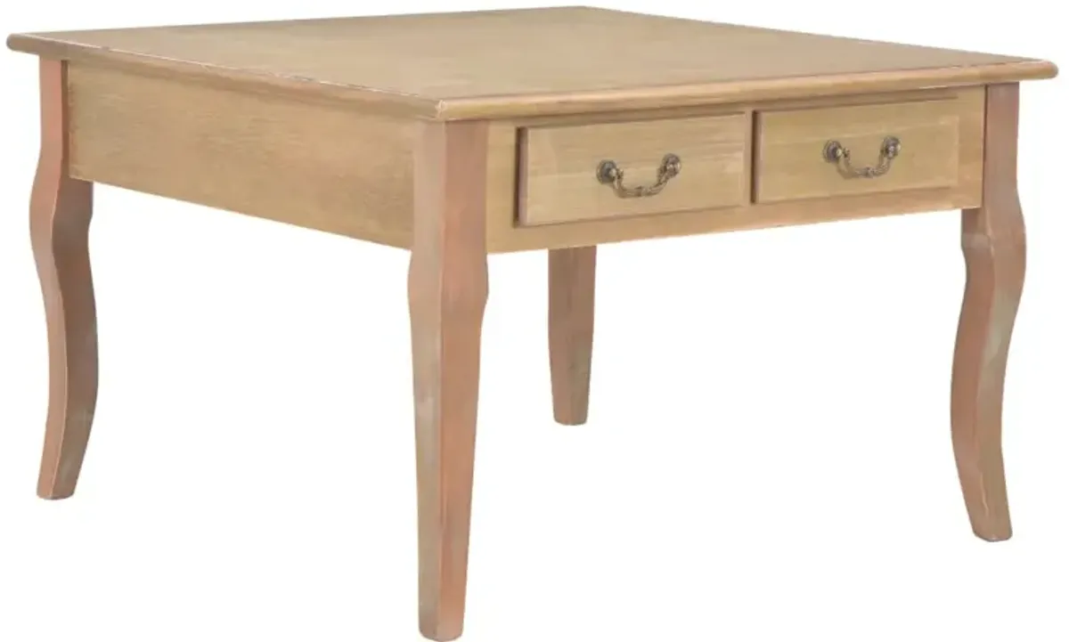 vidaXL Coffee Table Brown 31.5x31.5x19.7 Wood