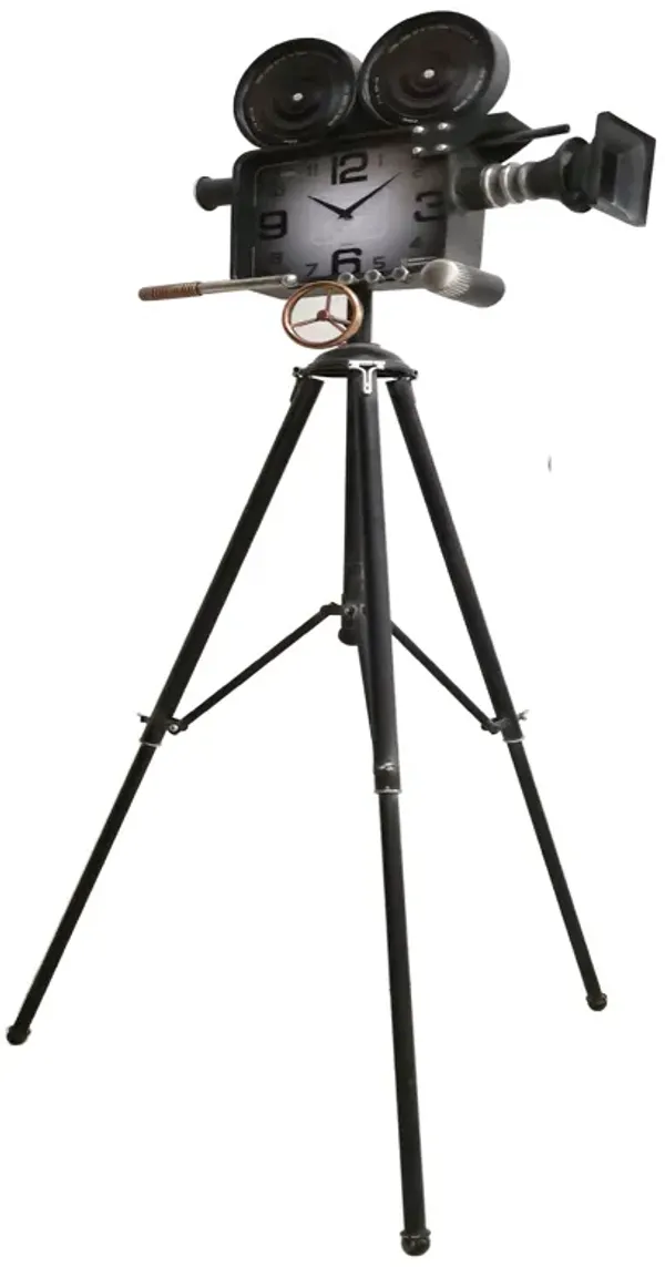 Vintage Movie Camera Miniature Ornamental Novelty Collectors Clock