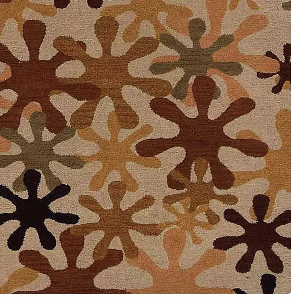 RUGSOTIC CARPETS HAND TUFTED WOOL ECO-FRIENDLY AREA RUGS  - 4'x6', Rectangle Shape, Cream, Contemporary Modern Design, High Pile Thick Handmade Area Rugs for Living Room, Bed Room (K00699)