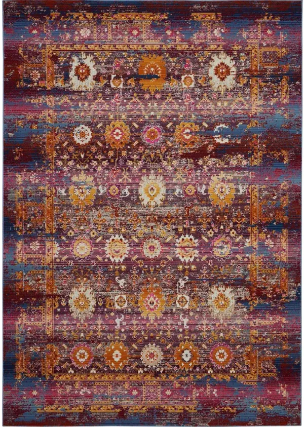 Vintage Kashan VKA03 Red/Multicolor 4' x 6' Rug