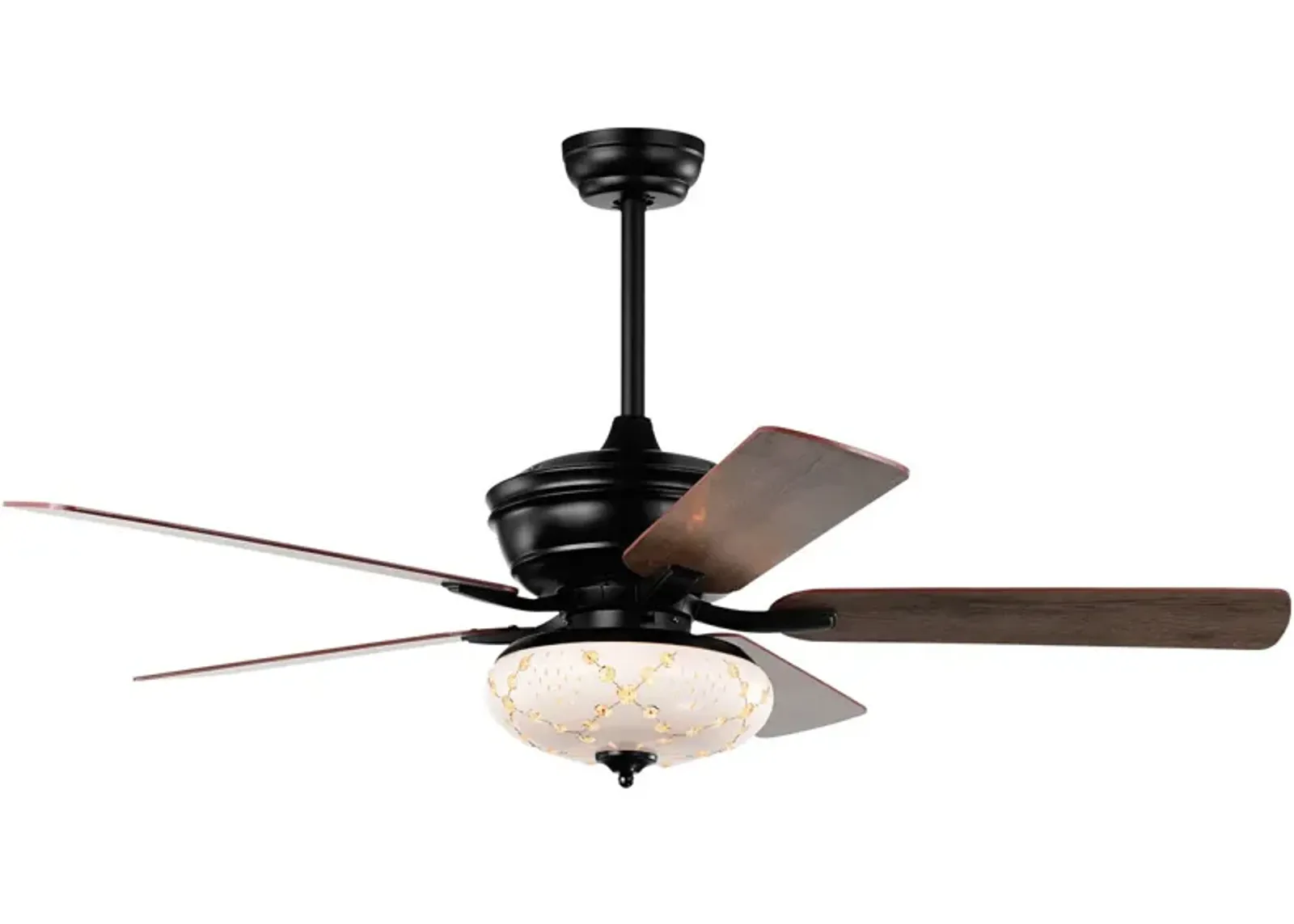 52 Inch Ceiling Fan with 3 Wind Speeds and 5 Reversible Blades