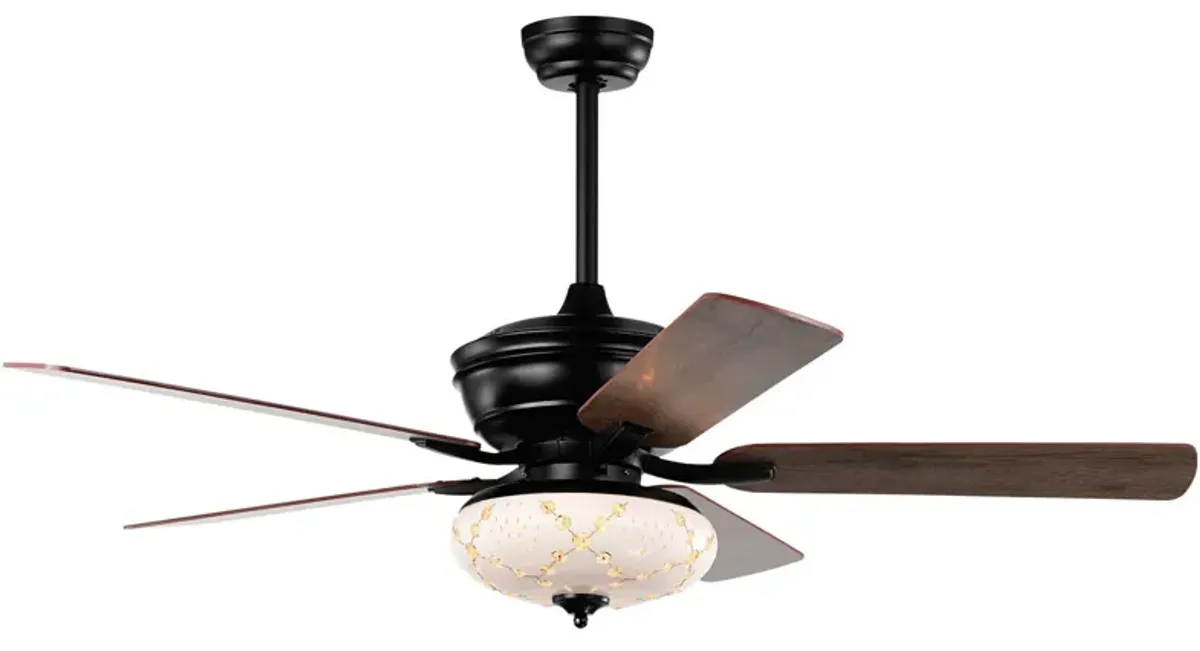 52 Inch Ceiling Fan with 3 Wind Speeds and 5 Reversible Blades